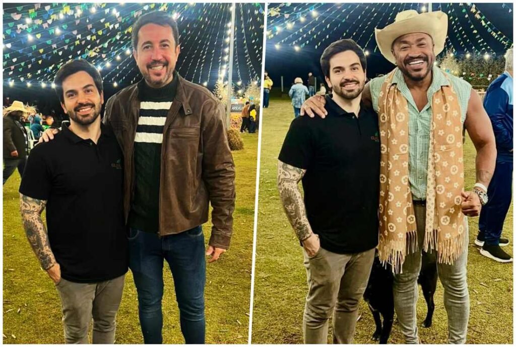 Douglas Lima com Thiago Rocha e Sebah Vieira - Fotos: Divulgação